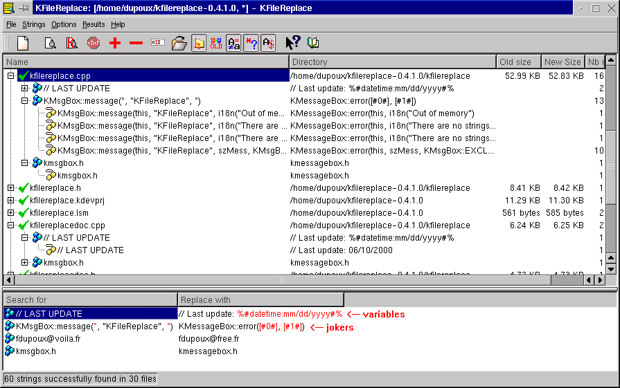 KFileReplace v0.4.1